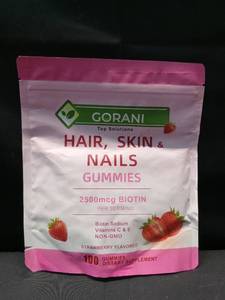 lot 1139 image: Gorani Hair, Skin, and Nails Gummies 100 Gummies