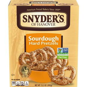 lot 1213 image: SNYDERS OF HANOVER, SOURDOUGH HARD PRETZELS 13.5 Oz&nbsp