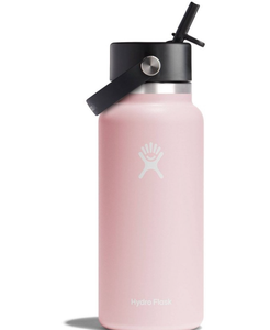 lot 1281 image: Hydro Flask 32oz Wide Mouth Flex Straw Bottle - Trillium BPA-Free - Retail $45