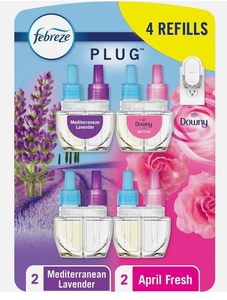 lot 1331 image: Febreze PLUG Air Freshener Refills 4-Pack