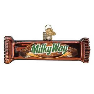 lot 1355 image: Old World Christmas Milky Way Candy Bar Glass Blown Ornament for Christmas Tree, Handcrafted Holiday Decoration, Candy Brand Collection