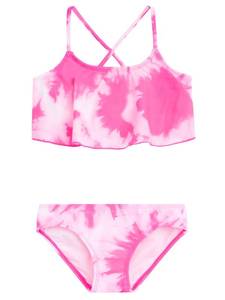 lot 1369 image: Kanu Surf girls Alania Flounce Bikini Beach Sport 2 Two Piece Swimsuit, Beach Girl Pink, 10 US