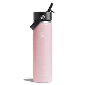 lot 1400 image: Hydro Flask 24oz Wide Mouth Flex Straw Bottle - Trillium BPA-Free, Vacuum-Insulated
