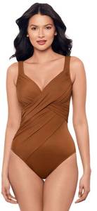 lot 1455 image: Miraclesuit Womens Rock Solid Revele Underwire One Piece Swimsuit Medium