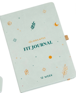 lot 1468 image: Blogilates 12 Week Fit Journal Hard Cover, Elastic Closure Preprinted