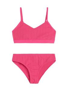 lot 1575 image: Kanu Surf Girls Ruched Solid V-Neck Bikini Size- 10
