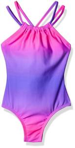 lot 1597 image: Kanu Surf Girls, Jasmine Beach Sport Halter One Piece Swimsuit, Janie Pink, 10