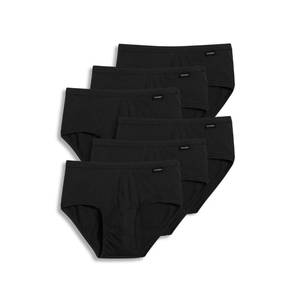 lot 1602 image: Jockey Mens Underwear Elance Poco Brief - 6 Pack, Black, M