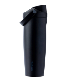 lot 1676 image: Owala 30oz Stainless Steel FreeSip Sway Tumbler - Very Very Dark