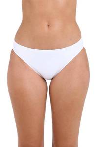 lot 1690 image: La Blanca Womens Standard Island Goddess Solid Hipster Bikini Swimsuit Bottom, White, 8