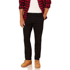 lot 1711 image: Amazon Essentials Mens Slim-Fit Wrinkle-Resistant Flat-Front Chino Pant, Black, 28W x 30L
