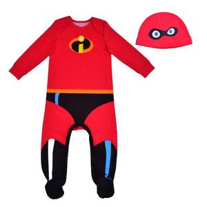 lot 1794 image: Disney The Incredibles Jack-Jack Baby Boys Footie Bodysuit and Cap Set for Newborn and Infant 3m