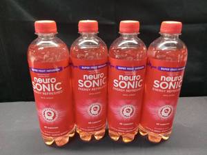 lot 1851 image: 4 Pack NeuroSonic Super Fruit Infusion Energy Refresh Drink 16.9 Oz Bottles