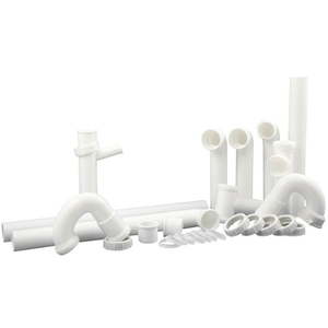 lot 1875 image: Plumb Craft Waxman 7027010N Complete Kitchen Drain Repair 27 Piece Kit