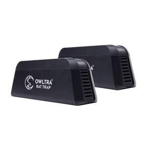 lot 2005 image: OWLTRA OW-1 Indoor Electric Rat Trap 2PCS, Instant Kill Rodent Zapper with Pet Safe Trigger, Black - Retail $35