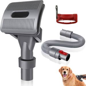lot 2018 image: TPDL Groom Tool for Dyson Pet dog Attachment Brush, Compatible with Dyson V15 V12 V11 V10 V8 V7 DC62 DC65 Vacuum Cleaners, with Extended Vacuum Hose & Trigger Lock
