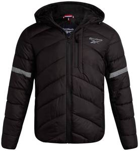 lot 2032 image: Reebok Mens Winter Jacket - Water Resistant Heavy Puffer Coat with Hood - Quilted Insulated Warm Winter Coat for Men, Size Medium, Black Ink