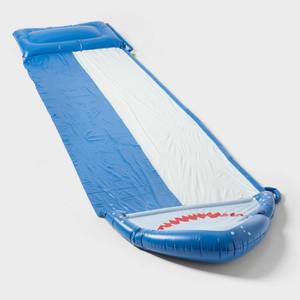 lot 2043 image: Shark Water Slide - Sun Squad Lawn Water Slide for Ages 5-12, Max 154 lbs