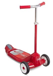 lot 2064 image: Radio Flyer Grow With Me Beginner Kids Kick Scooter - Red Adjustable Handlebar, Non-Slip Deck - Retail $38