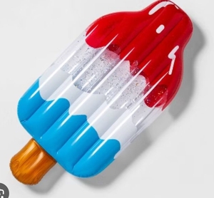 lot 2089 image: Sun Squad Popsicle Pool Float with Glitter - Retail $15
