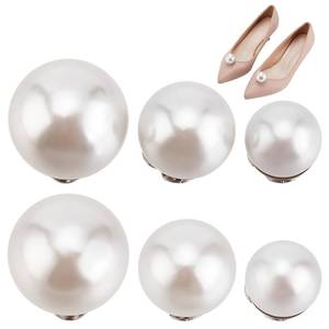 lot 2105 image: GOMAKERER 3 Pairs Pearl Shoe Buckles, 3 Sizes Wedding Shoe Clips Bridal Shoes Jewelry Shoes Decorations for Wedding High Heels Pumps Flats for Ladies