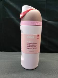 lot 2107 image: Owala 16oz Kids FreeSip Stainless Steel Water Bottle - Cake Pop