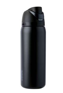 lot 2133 image: Owala 32oz FreeSip Stainless Steel Water Bottle - Very Very Dark