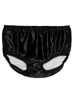 lot 2165 image: My Pool Pal Adult Swim Diapers - Reusable Diaper for Swimming - (S-Waist 26-36 Leg 17-23, Black)