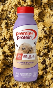 lot 2238 image: Pack of 4 Premier Protein Cookie Dough Shake 11.5 FL OZ