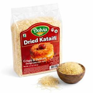 lot 2304 image: DOLVIA Dubai Chocolate Kataifi 500g Premium Dried Shredded Fillo Dough for Dubai Chocolate Bar Kit, Pistachio Cream Dessert, Baklava, Kadaif &amp Kunafa Pastry, Vegan Non-GMO (17.6 oz)