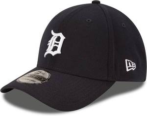 New Era MLB 39Thirty Team Classic Stretch Flex Fit Team Color Primary Logo Primary Logo Baseball Cap Hat - Detroit Tigers Navy - Medium-Large - Retail $30