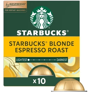 lot 2348 image: Starbucks Blonde Espresso Roast Nespresso Compatible Coffee Pods 10 Count