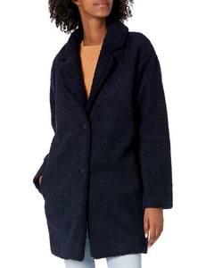 lot 2371 image: Amazon Essentials Womens Teddy Bear Fleece Oversized-Fit Lapel Jacket, Navy, Medium