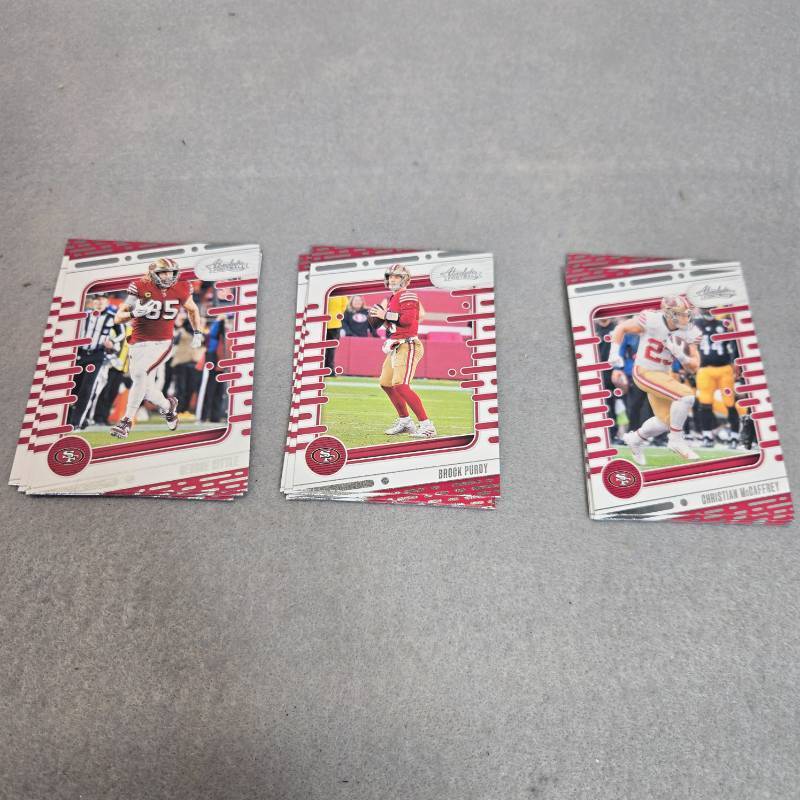 lot 322 image: 2024 Absolute Football San Francisco 49ers Team Set 15 Cards
