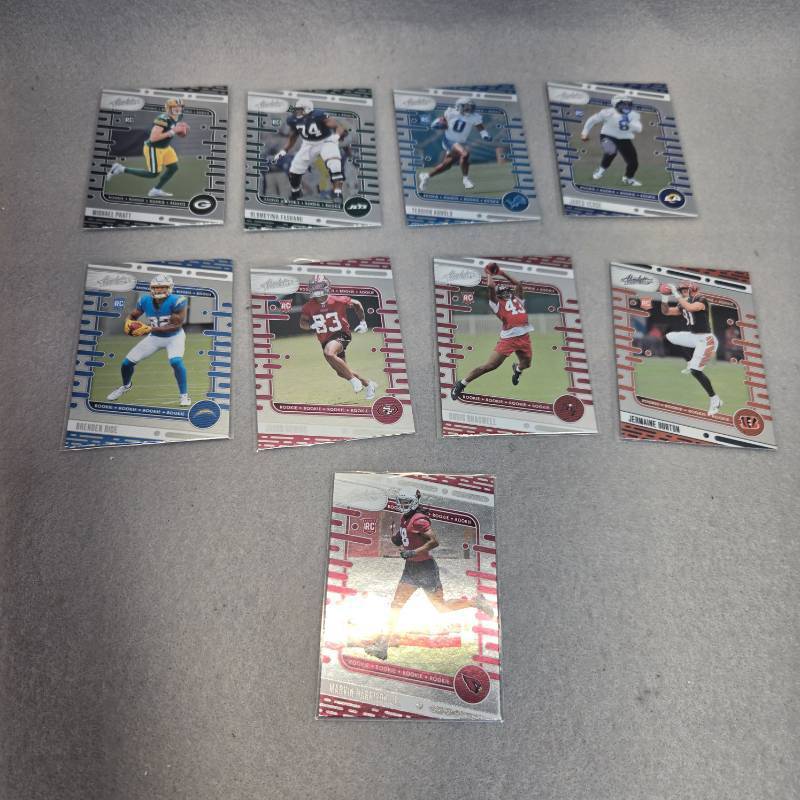 lot 326 image: 2024 Absolute NFL Rookie Cards Collection - 9pk