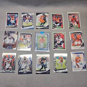 lot 366 image: Denver Broncos Football Trading Card Collection, 15 Cards