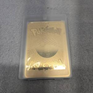 lot 371 image: Pokemon Gold Metal Trading Card Collection Fan Art
