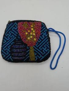 Chico’s Beaded Wristlet Pouch Purse – Multicolored design