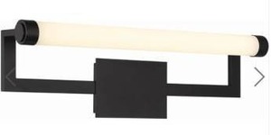 lot 11362 image: Modern Matte Black Wall Sconce Light Fixture