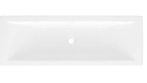 lot 11432 image: Victoria And Albert Rossendale 41-78 Inch Rectangular Volcanic Limestone Drop In  Undermount Bathroom Sink with Overflow