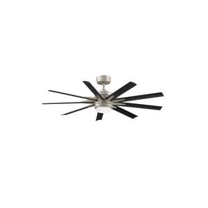 lot 11433 image: Fanimation MAD8152W Odyn Custom 56, 64, or 72 9 Blade Outdoor DC Ceiling Fan, (Incomplete)