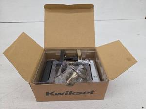 lot 11338 image: Kwikset Signature Series Halifax Square Interior Privacy Door Handle