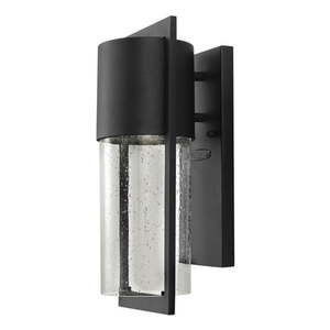 lot 11350 image: Hinkley Shelter 15 12  High Black Outdoor Wall Light