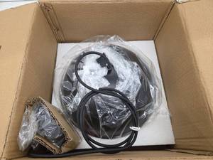 lot 11389 image: Black Metal Dome Pendant Light