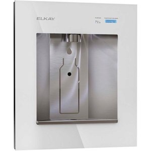 lot 11419 image: ezH2O Liv Built-in Filtered Water Dispenser  Refrigerated  Aspen White