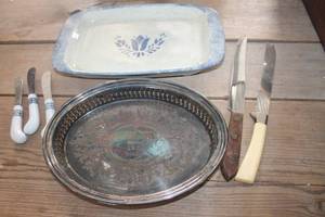 lot 4198 image: Vintage Serving Dishes and More