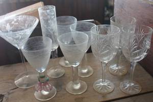 lot 4284 image: Glass Stemware