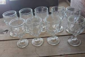 lot 4285 image: Vtg. Glass Stemware