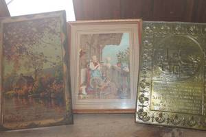 lot 4341 image: 3 Vintage Home Dcor Pictures