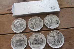 lot 4184 image: IOB Vtg. German Porcelain CoastersMini Plates